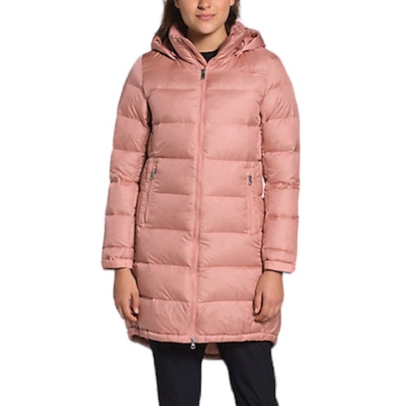 The North Face Women’s Metropolis Parka III Coat In Rose Dawn - Picture 11 of 12